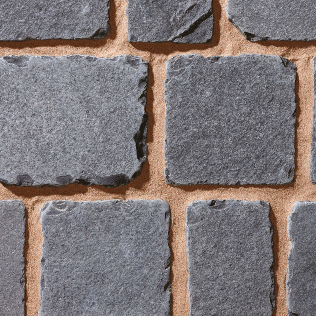 RKS Slate Belgian Black Limestone 100х100 мм. Прочная тротуарная плитка и плитка для пола из натурального известняка. Лучшая цена на плитку из камня известняк