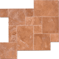 Натуральная плитка из травертина Noce French Pattern для внутренней и внешней отделки — RKS SLATE 