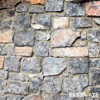 Облицовочный камень RKS SLATE Black Marble Castle